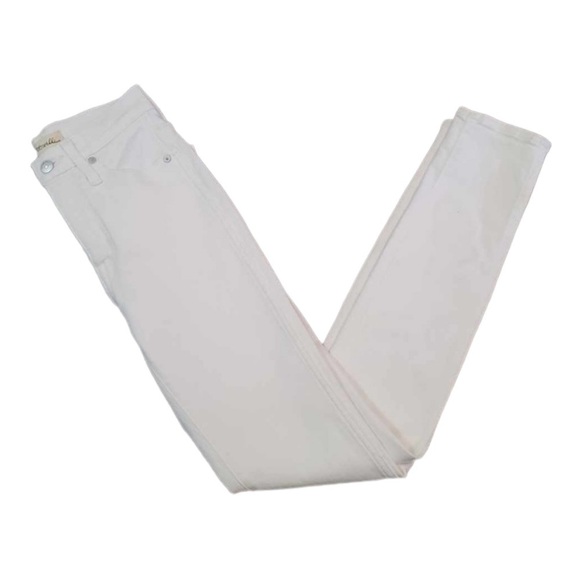 MADEWELL 10 Inch High Rise White Skinny Jeans Size 23 - Picture 3 of 6